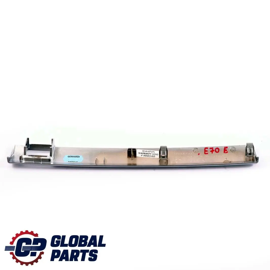 Glove Box Switch Dash Strip Cover Trim Pearl Chrome to BMW X5 X6 E70 E71 with Part number 6956694 BMW X5 X6 E70 E71 Glove Box Switch Dash Strip Cover Trim Pearl Chrome - SKU rhd-6956694 - Part number 6956694