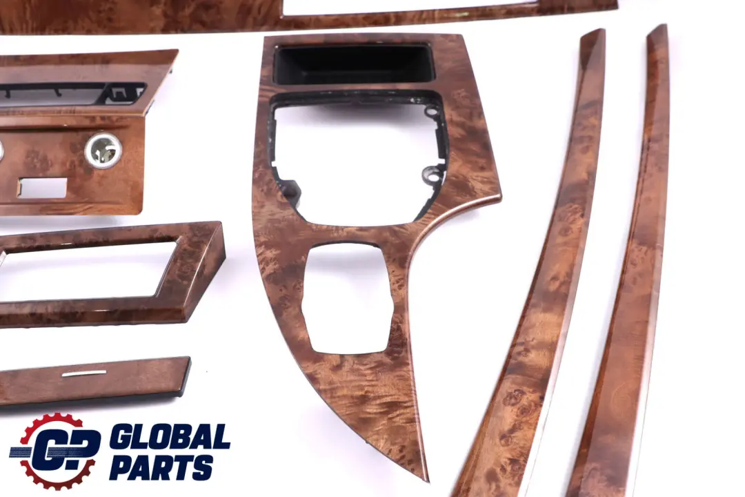 Decor Strip Dashboard Interior Trim Set Poplar Woodgrain to BMW 5 Series 2 E60 LCI with Part number 6957146 BMW 5 Series 2 E60 LCI Decor Strip Dashboard Interior Trim Set Poplar Woodgrain - SKU rhd-6957146-2 - Part number 6957146