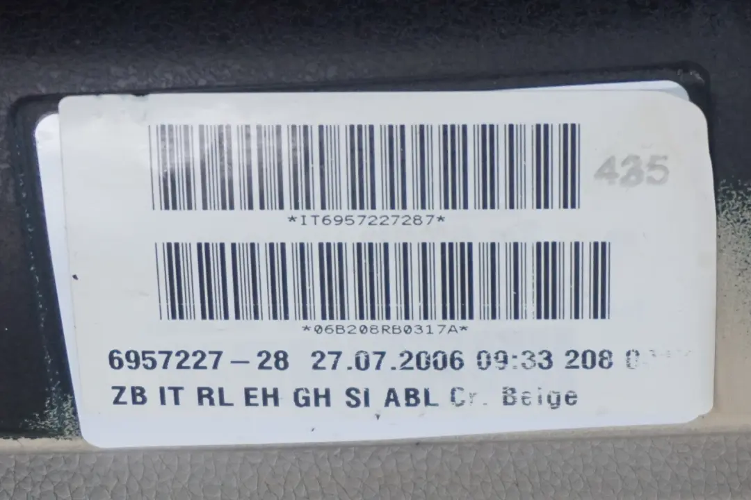 Dashboard Dash Instrument Panel Single Scoop Cream Beige to BMW 3 Series E92 E93 with Part number 6957227 BMW 3 Series E92 E93 Dashboard Dash Instrument Panel Single Scoop Cream Beige - SKU rhd-6957227 - Part number 6957227