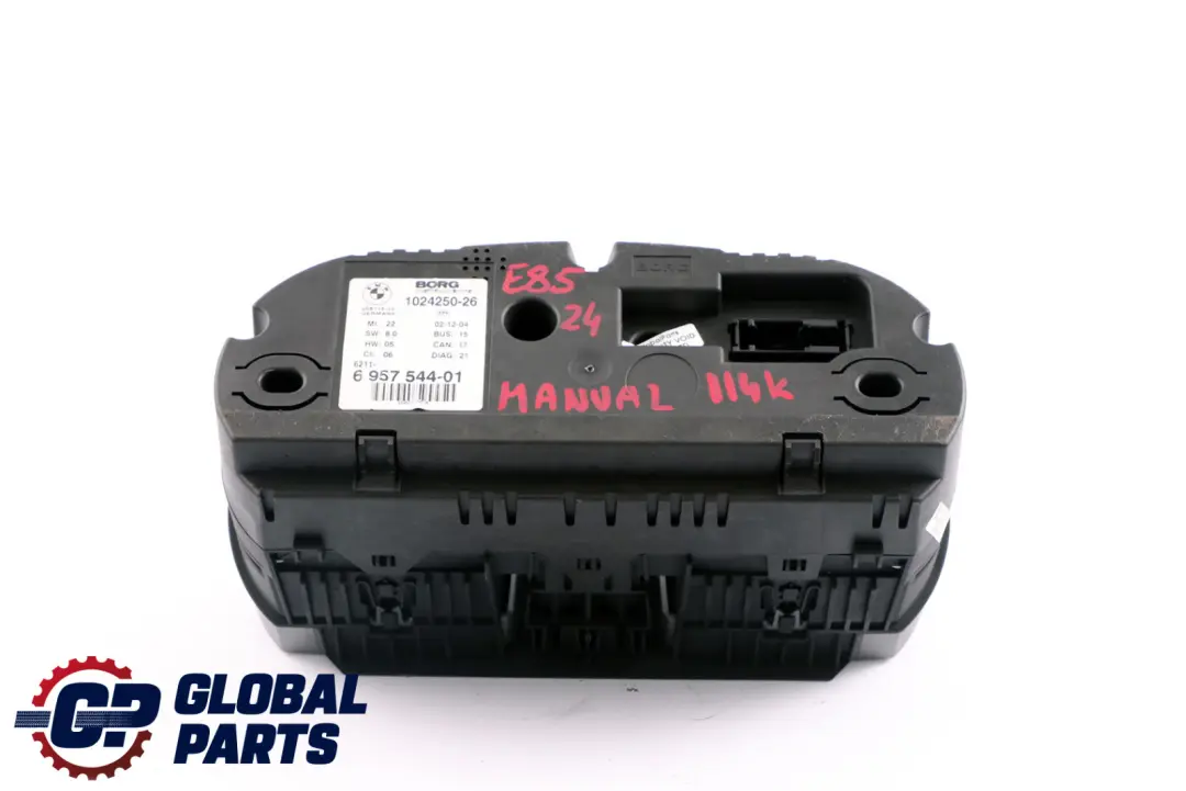 BMW Z4 Series E85 Petrol Instrument Cluster Speedo Clocks Manual 6957544 - SKU rhd-6957544 - Part number 9168171