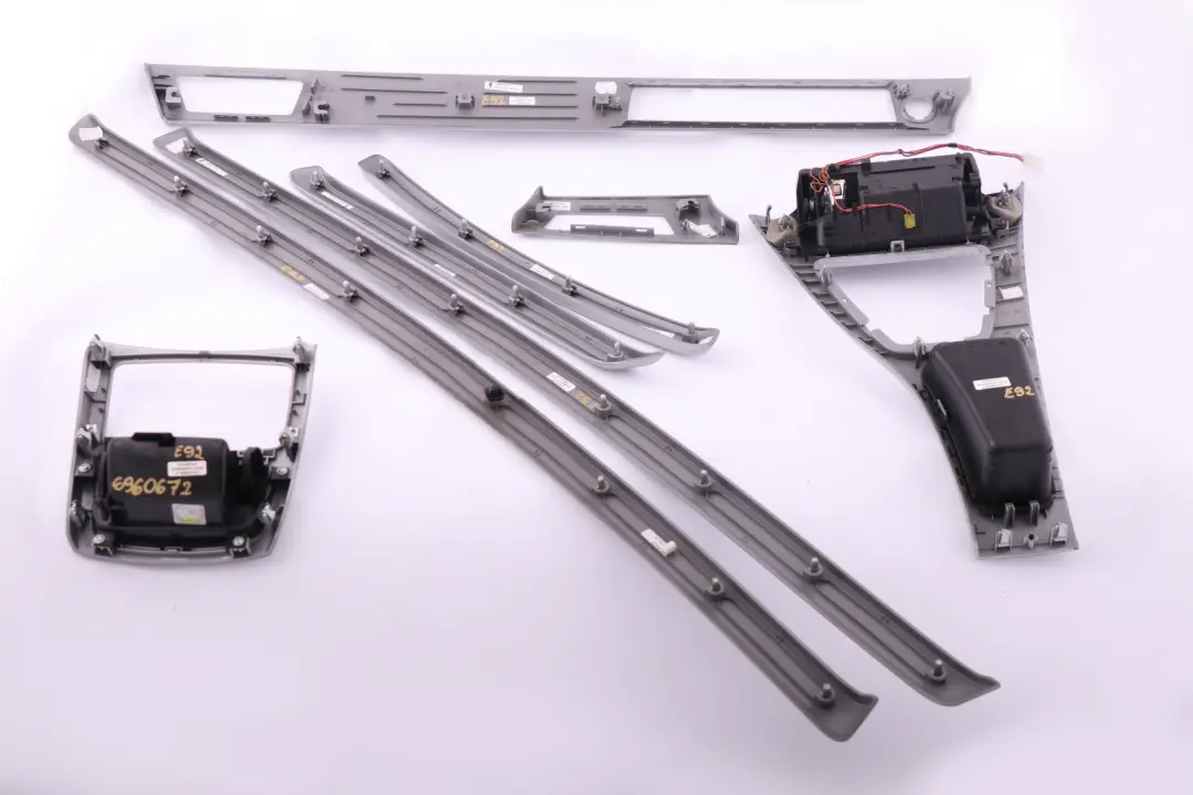 Complete Interior Trim Set Cover Dashboard Titan II Line to BMW 3 Series E92 with Part number 6960672 BMW 3 Series E92 Complete Interior Trim Set Cover Dashboard Titan II Line - SKU rhd-6960672 - Part number 6960672