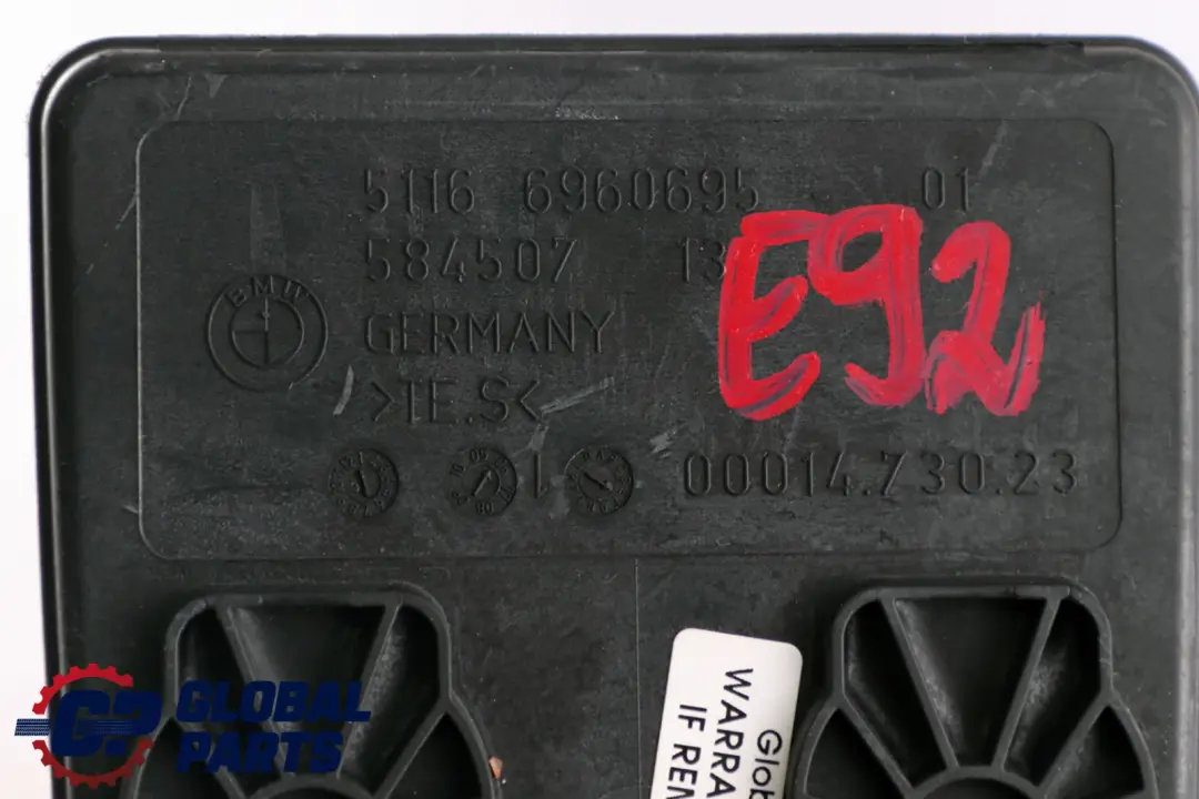 BMW 3 Series E92 E93 Centre Console Rear Oddments Tray Rubber Insert - SKU rhd-6960695 - Part number 6960695