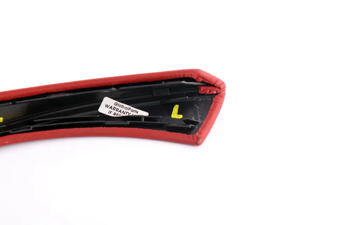 BMW 3 Series E92 E93 Door Cover Handle Leather Left N/S Korallrot Red - SKU rhd-6963943 - Part number 6963943