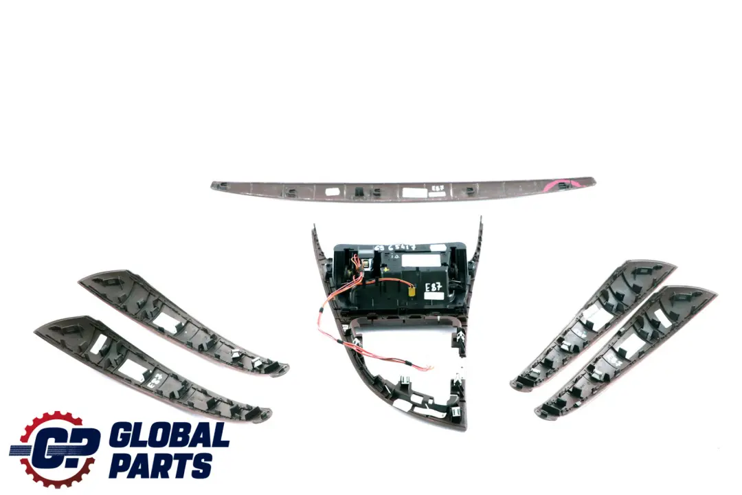 Interior Trim Set Dash Dashboard Ashtray Nutwood Wood Walnut to BMW 1 Series E87 with Part number 6965417 BMW 1 Series E87 Interior Trim Set Dash Dashboard Ashtray Nutwood Wood Walnut - SKU rhd-6965417 - Part number 6965417