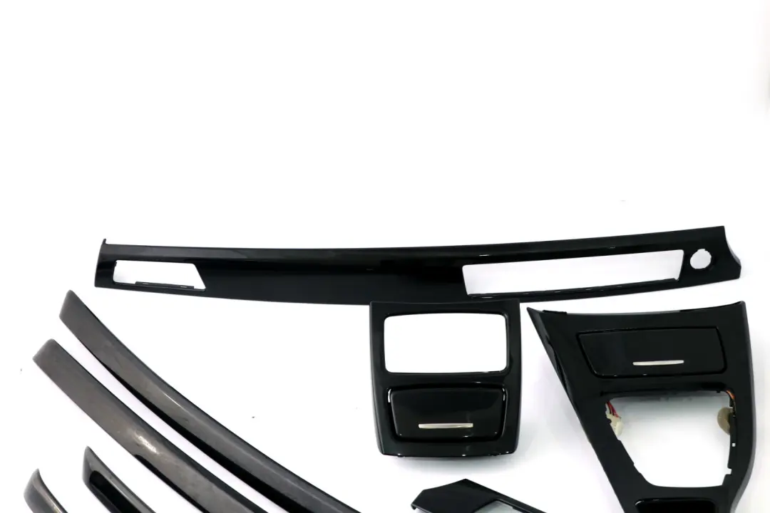 BMW 3 Series 4 E92 Complete Interior Trim Set Cover Dashboard Diamant Black - SKU rhd-6966490-4 - Part number 6966490
