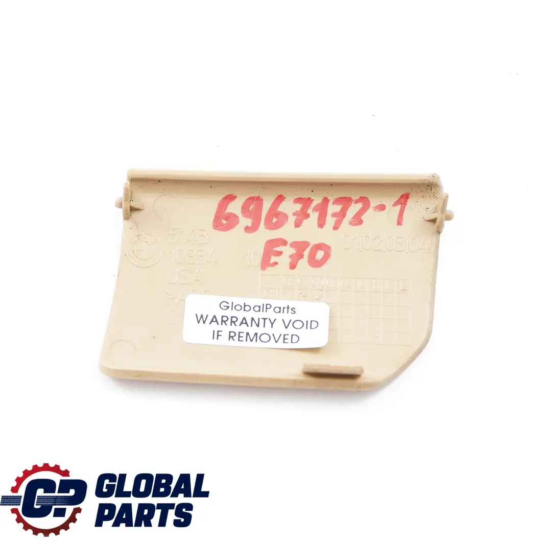 BMW X5 X6 Series E70 E71 1 OBD Cover Cap Bottom Trim Right O/S Beige - SKU rhd-6967172-1 - Part number 6967172