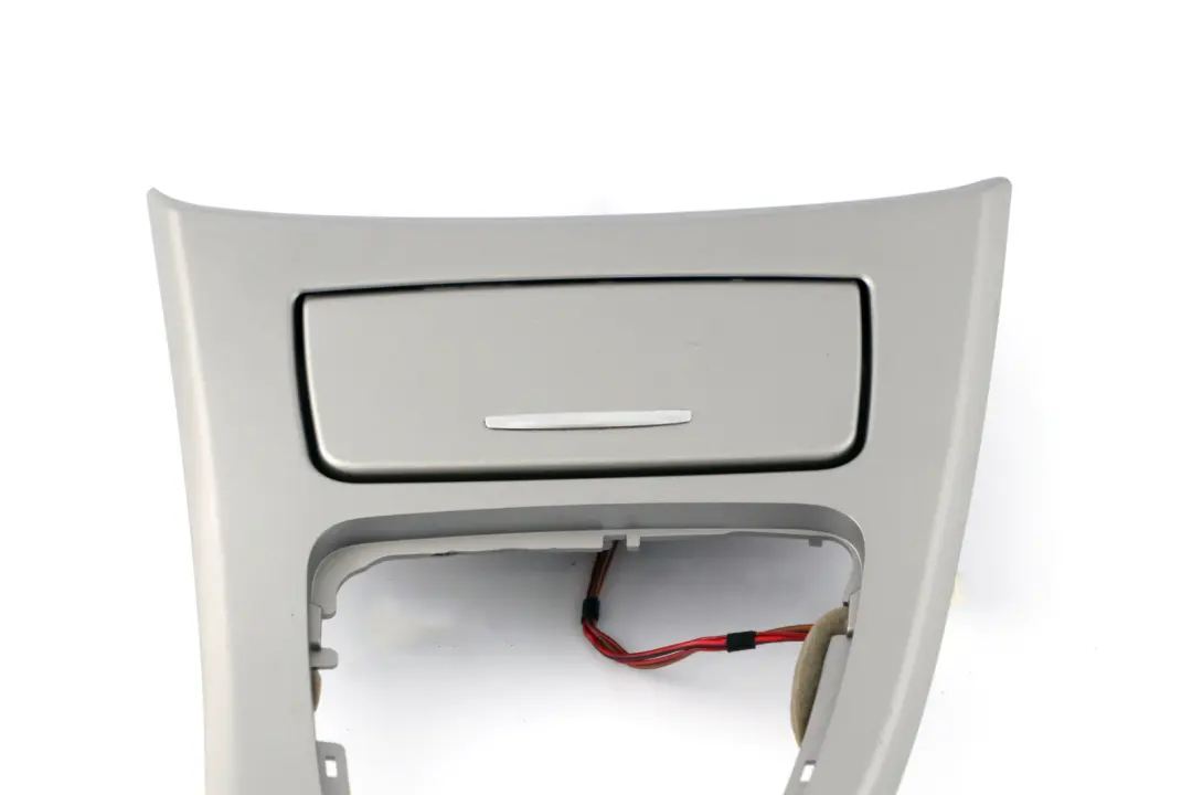 BMW 3 Series E90 E91 Cover Centre Console Trim Ashtray Gear Titan 90 Silver - SKU rhd-6970136-6 - Part number 6970136