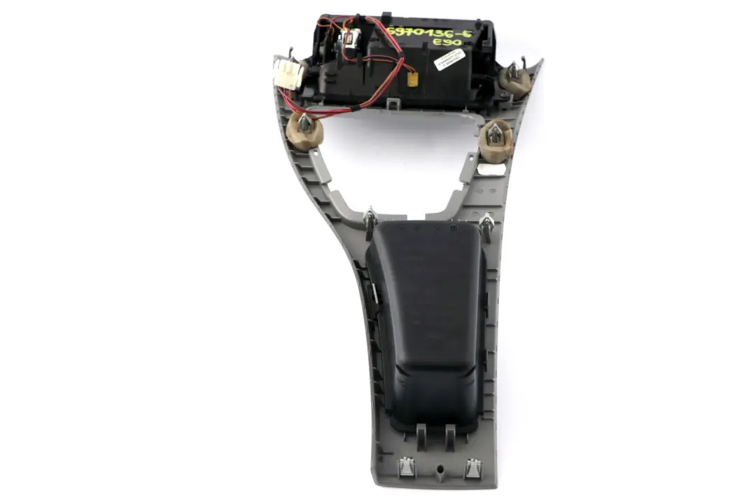 BMW 3 Series E90 E91 Cover Centre Console Trim Ashtray Gear Titan 90 Silver - SKU rhd-6970136-6 - Part number 6970136