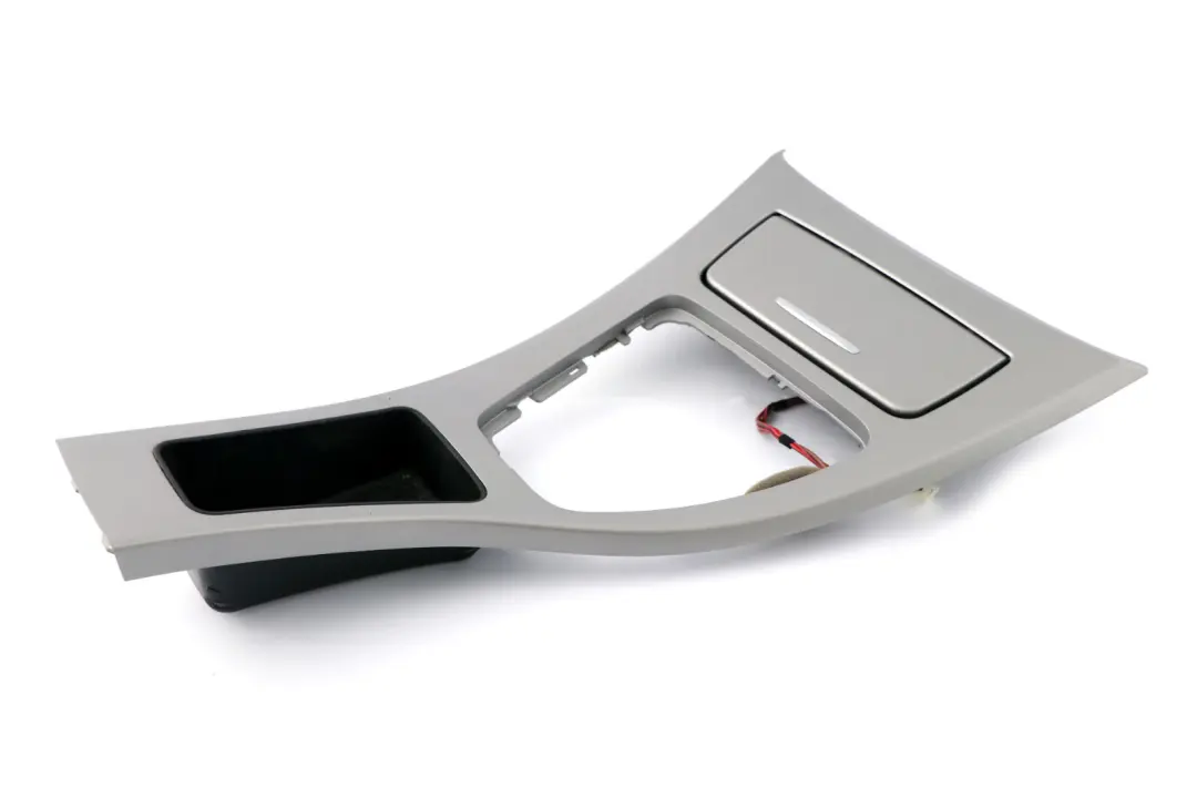 BMW 3 Series E90 E91 Cover Centre Console Trim Ashtray Gear Titan 90 Silver - SKU rhd-6970136-6 - Part number 6970136