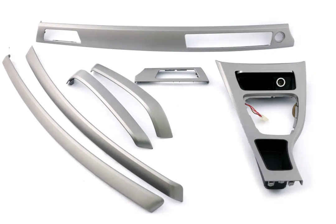 Complete Interior Trim Set Dash Dashboard Titan 90 Silver to BMW 3 Series E90 E91 with Part number 6970136 BMW 3 Series E90 E91 Complete Interior Trim Set Dash Dashboard Titan 90 Silver - SKU rhd-6970136 - Part number 6970136
