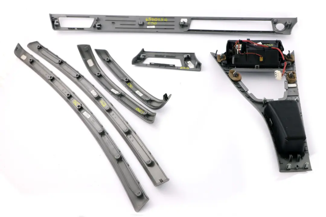 Complete Interior Trim Set Dash Dashboard Titan 90 Silver to BMW 3 Series E90 E91 with Part number 6970136 BMW 3 Series E90 E91 Complete Interior Trim Set Dash Dashboard Titan 90 Silver - SKU rhd-6970136 - Part number 6970136