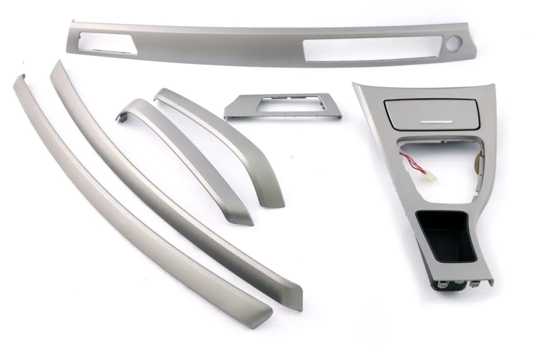 Complete Interior Trim Set Dash Dashboard Titan 90 Silver to BMW 3 Series E90 E91 with Part number 6970136 BMW 3 Series E90 E91 Complete Interior Trim Set Dash Dashboard Titan 90 Silver - SKU rhd-6970136 - Part number 6970136
