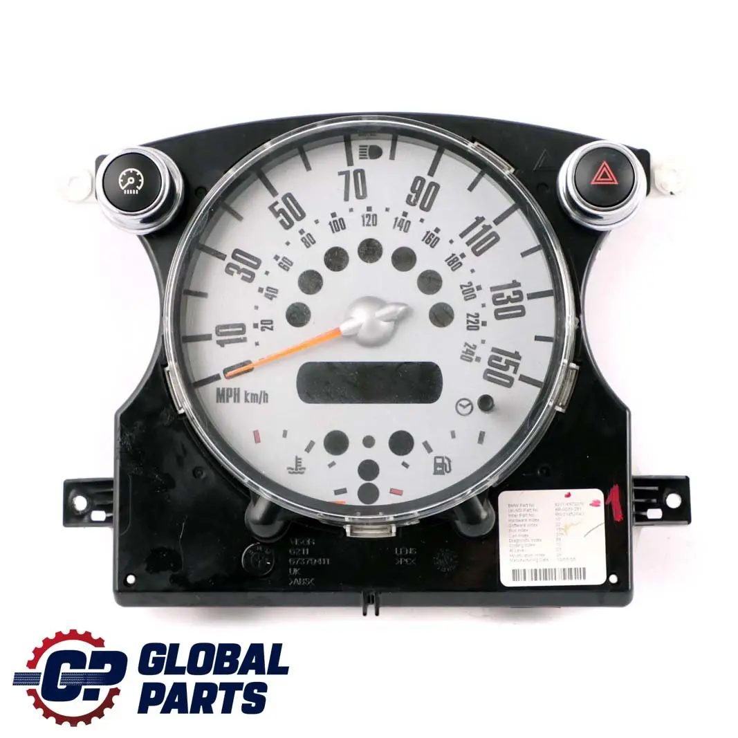 Speedometer Speedo Clock Instrument Cluster 6972076 to MINI Cooper One R50 R52 with Part number 6936282 MINI Cooper One R50 R52 Speedometer Speedo Clock Instrument Cluster 6972076 - SKU rhd-6972076-1 - Part number 6936282