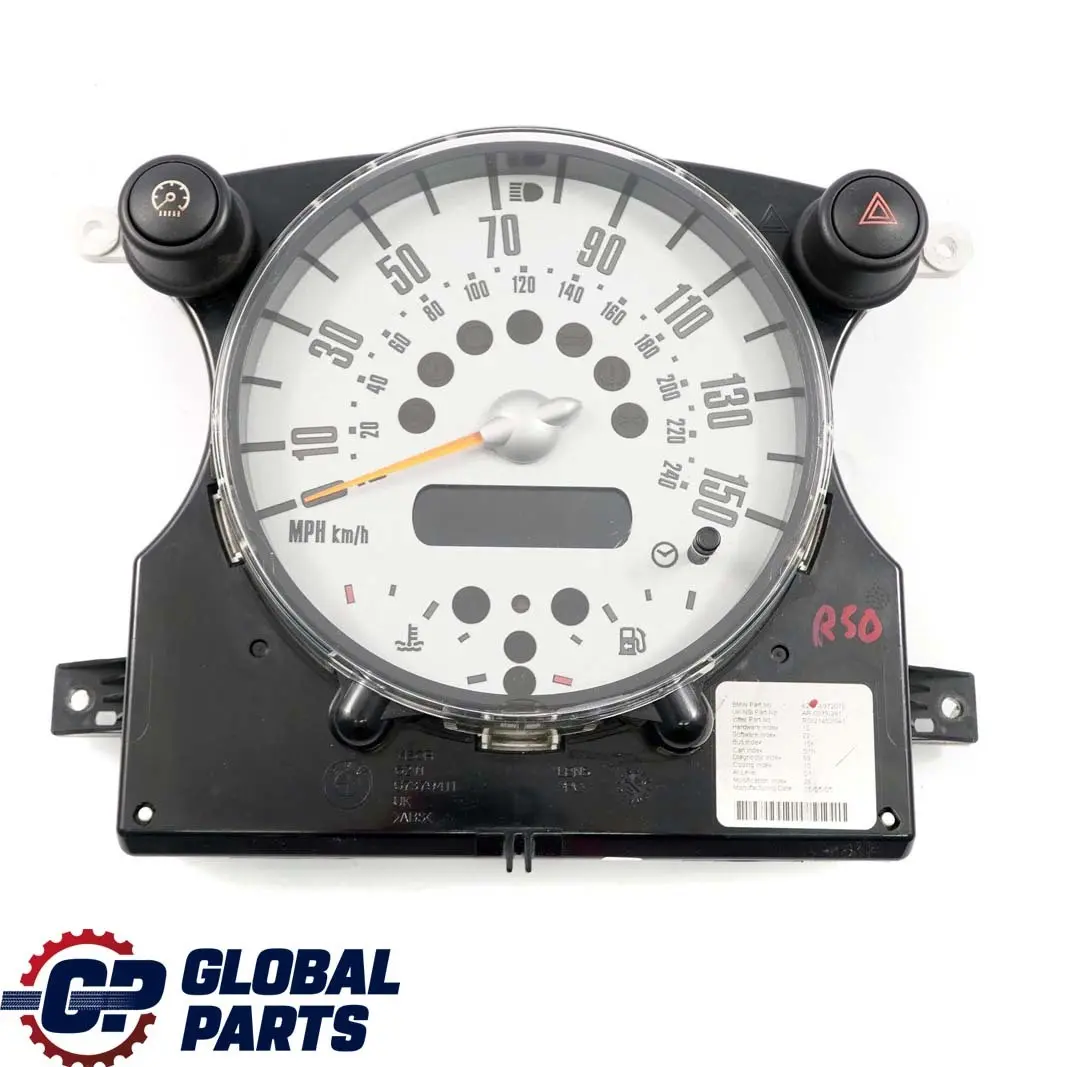 Speedometer Speedo Clock Instrument Cluster 6972076 to MINI Cooper One R50 R52 with Part number 6936282 MINI Cooper One R50 R52 Speedometer Speedo Clock Instrument Cluster 6972076 - SKU rhd-6972076 - Part number 6936282