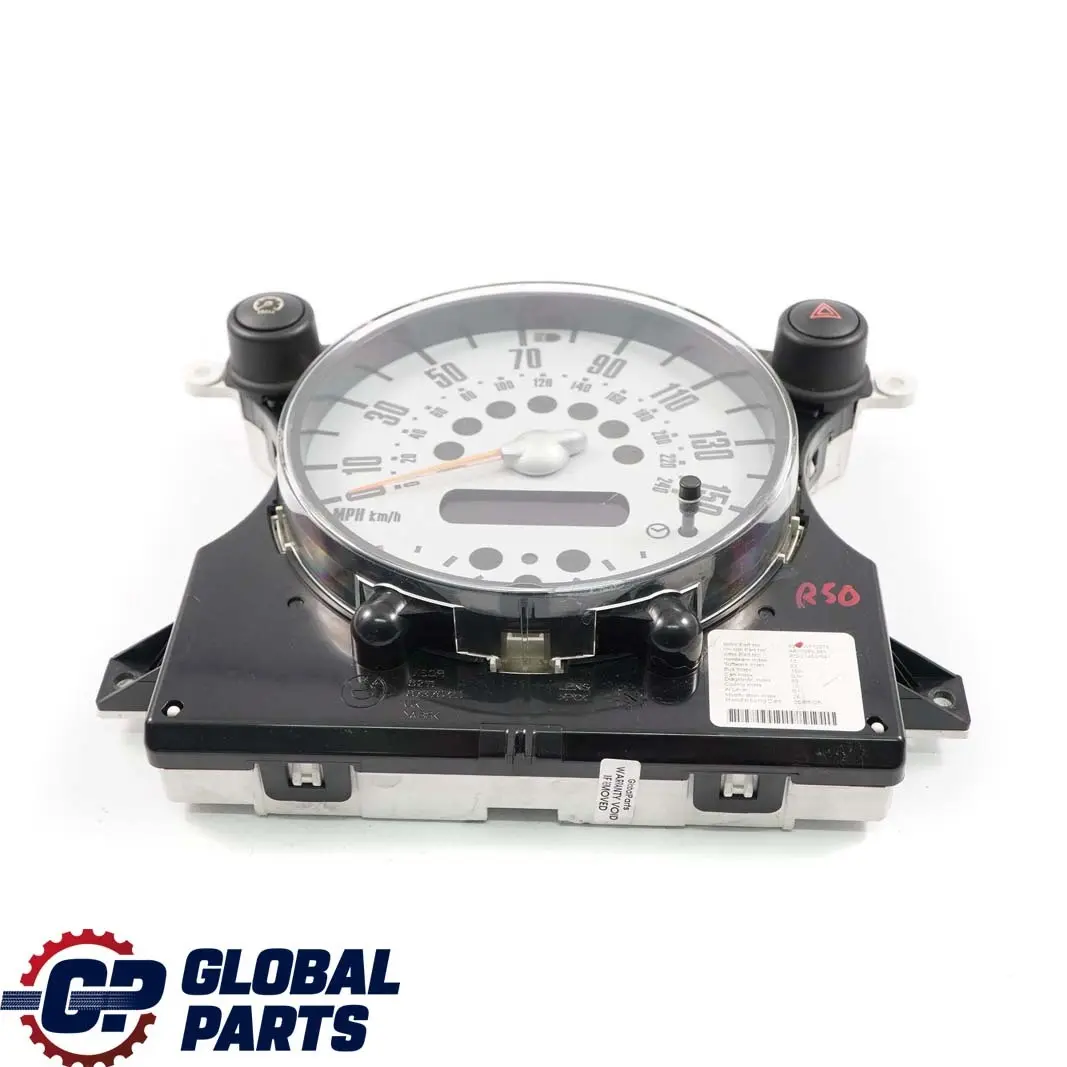 MINI Cooper One R50 R52 Speedometer Speedo Clock Instrument Cluster 6972076 - SKU rhd-6972076 - Part number 6936282