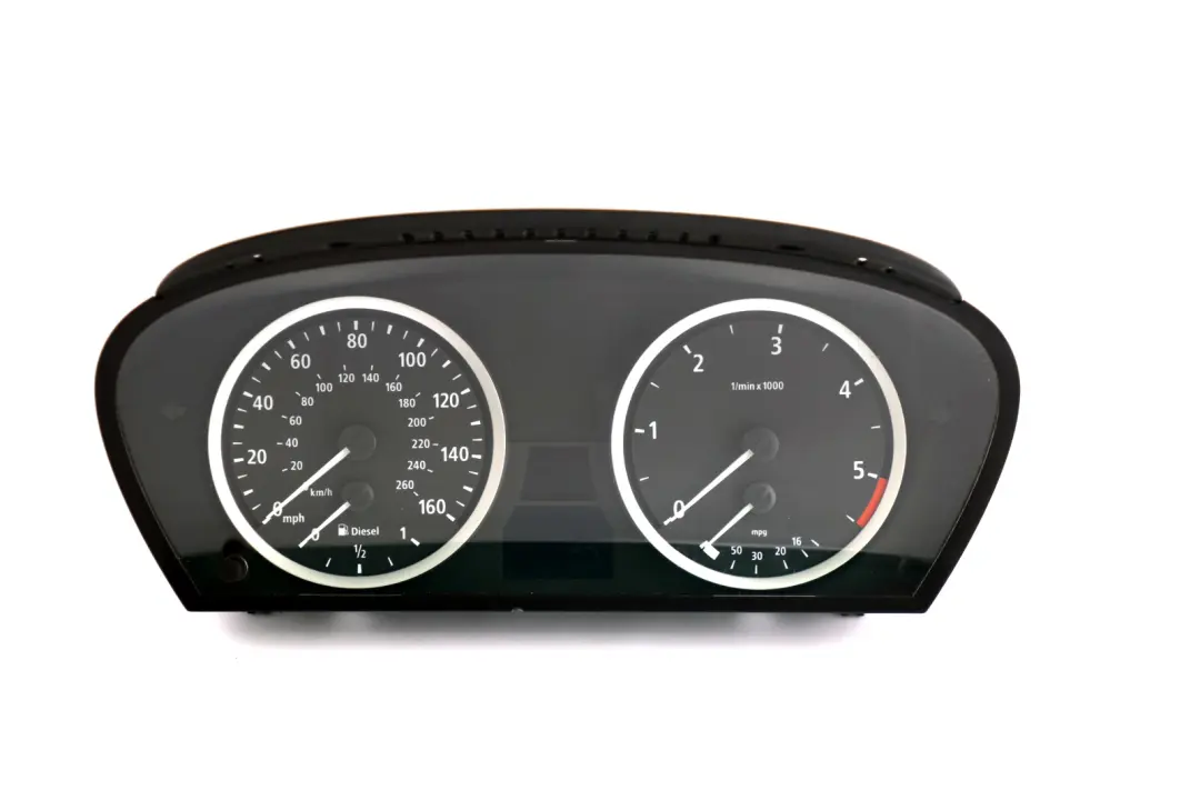 BMW 5 Series E60 E61 Instrument Cluster Speedo Clocks Diesel Automatic 6974577 - SKU rhd-6974577 - Part number 6947364