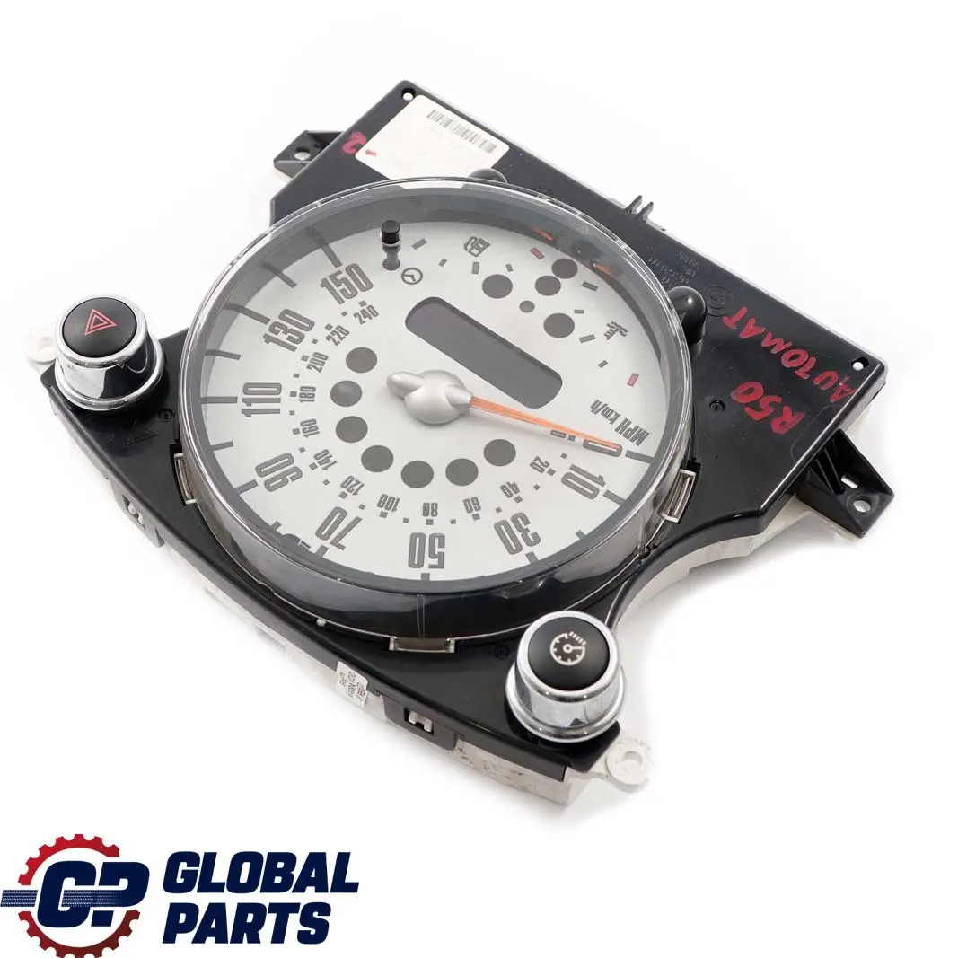 Speedometer Speedo Clock Instrument Cluster to Mini Cooper 2 R50 R52 with Part number 6978318 Mini Cooper 2 R50 R52 Speedometer Speedo Clock Instrument Cluster - SKU rhd-6978318-2 - Part number 6978318