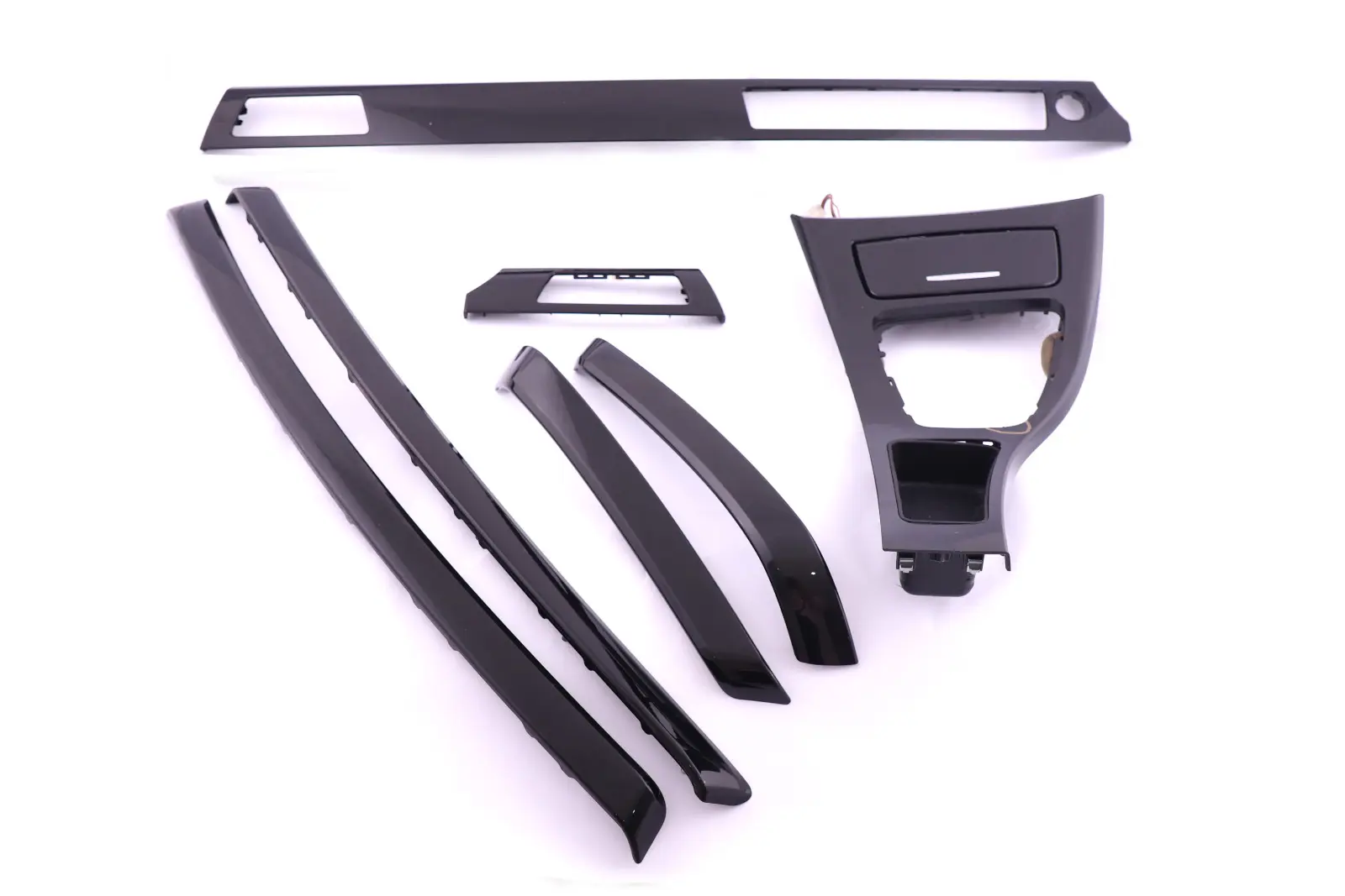 BMW 3 Series E90 E91 Complete Interior Trim Set Dashboard Diamantschwarz