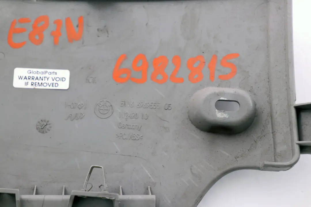 Dashboard Instrument Panel Carrier Bottom Trim to BMW 3 Series E81 E87N with Part number 6982815 BMW 3 Series E81 E87N Dashboard Instrument Panel Carrier Bottom Trim - SKU rhd-6982815 - Part number 6982815