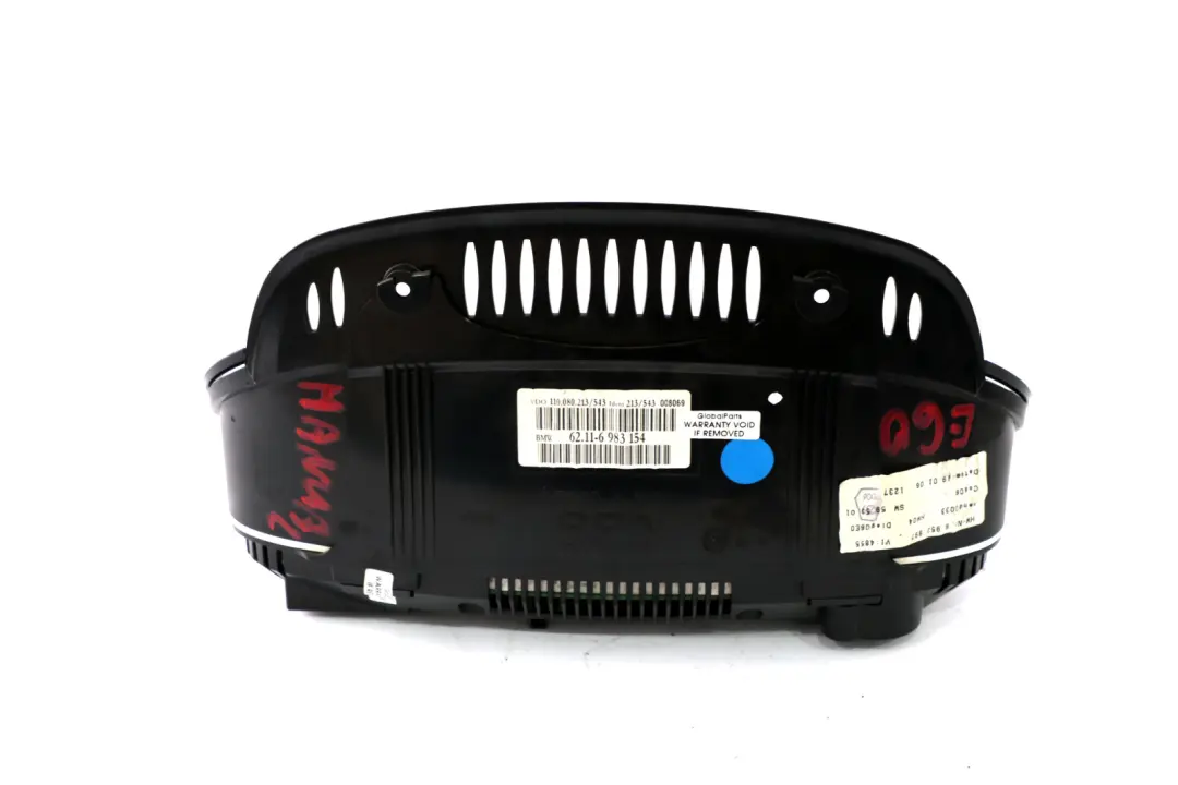 Instrument Cluster Speedo Clocks Manual Diesel to BMW 5 Series E60 E61 with Part number 6983154 BMW 5 Series E60 E61 Instrument Cluster Speedo Clocks Manual Diesel - SKU rhd-6983154 - Part number 6983154