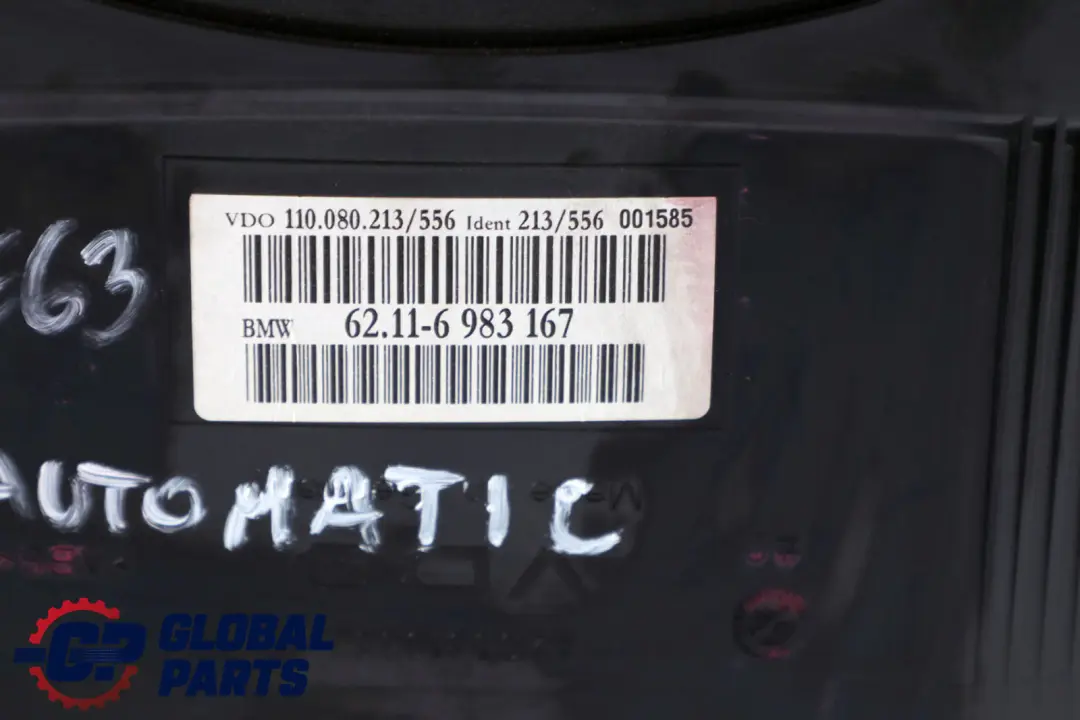 Instrument Cluster Speedo Clocks Automatic Petrol to BMW 6 Series E63 E64 with Part number 6983167 BMW 6 Series E63 E64 Instrument Cluster Speedo Clocks Automatic Petrol - SKU rhd-6983167 - Part number 6983167