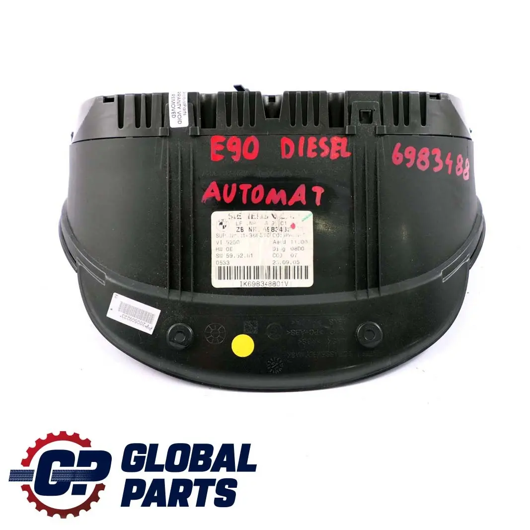 Instrument Cluster Speedo Clocks 6983488 to BMW 3 X1 Series E90 E91 E92 Diesel with Part number 9187345 BMW 3 X1 Series E90 E91 E92 Diesel Instrument Cluster Speedo Clocks 6983488 - SKU rhd-6983488 - Part number 9187345