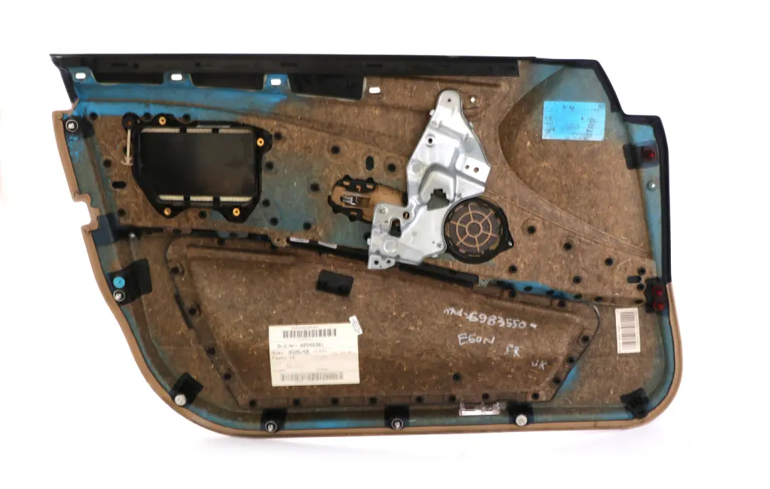 Front Right O/S Door Card Trim Panel Beige Cloth to BMW 5 Series E60 E61 LCI with Part number 6983550 BMW 5 Series E60 E61 LCI Front Right O/S Door Card Trim Panel Beige Cloth - SKU rhd-6983550 - Part number 6983550