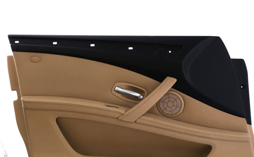 Front Left N/S Door Card Trim Panel Beige Cloth to BMW 5 Series E60 E61 LCI with Part number 6983551 BMW 5 Series E60 E61 LCI Front Left N/S Door Card Trim Panel Beige Cloth - SKU rhd-6983551 - Part number 6983551