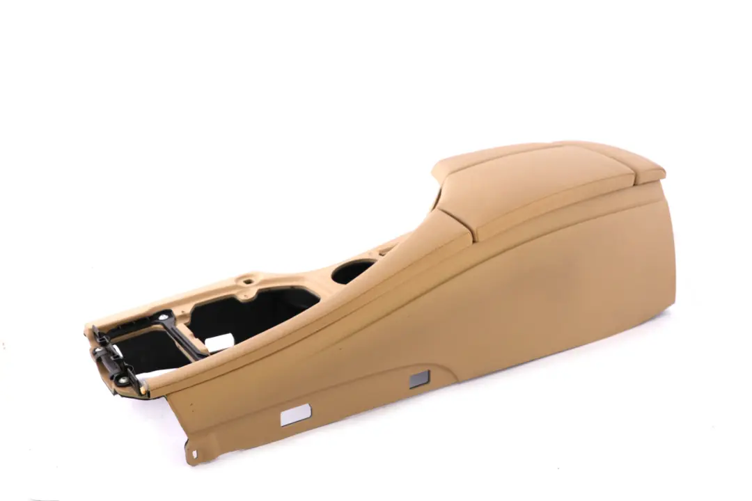 BMW 5 Series E60 E61 LCI Centre Console Armrest Beige Leather - SKU rhd-6985234-1 - Part number 7059950
