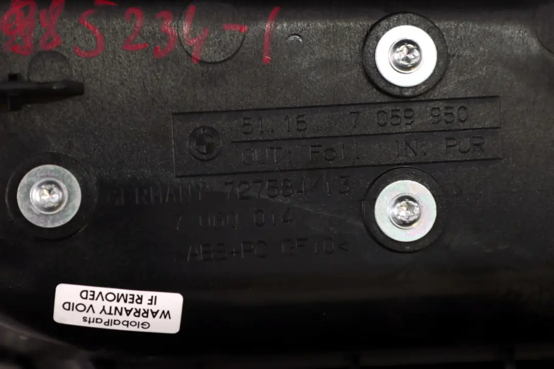 Centre Console Armrest Beige Leather to BMW 5 Series E60 E61 LCI with Part number 7059950 BMW 5 Series E60 E61 LCI Centre Console Armrest Beige Leather - SKU rhd-6985234-1 - Part number 7059950