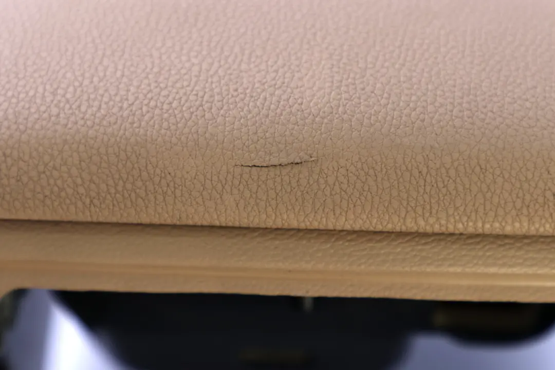 BMW 5 Series E60 E61 LCI Centre Console Armrest Beige Leather - SKU rhd-6985234-1 - Part number 7059950