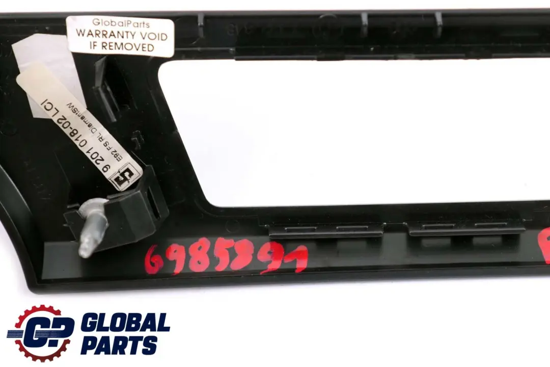 Decorative Strip Cover Dashboard Right O/S Diamant Black to BMW 3 Series E90 E91 with Part number 6985891 BMW 3 Series E90 E91 Decorative Strip Cover Dashboard Right O/S Diamant Black - SKU rhd-6985891 - Part number 6985891