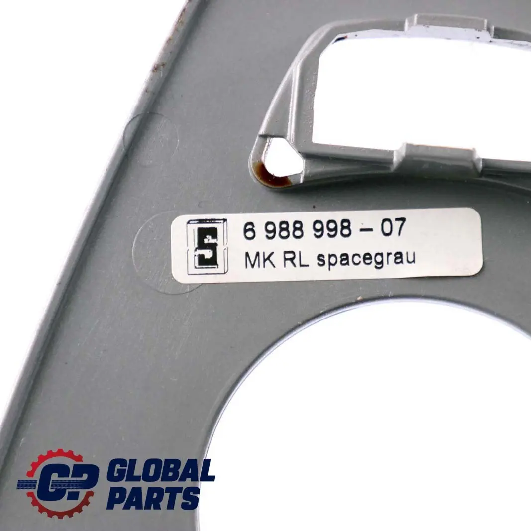 Decor Panel Oddments Tray Spacegrau Grey to BMW 5 Series 2 E60 E61 LCI with Part number 6988998 BMW 5 Series 2 E60 E61 LCI Decor Panel Oddments Tray Spacegrau Grey - SKU rhd-6988998-2 - Part number 6988998