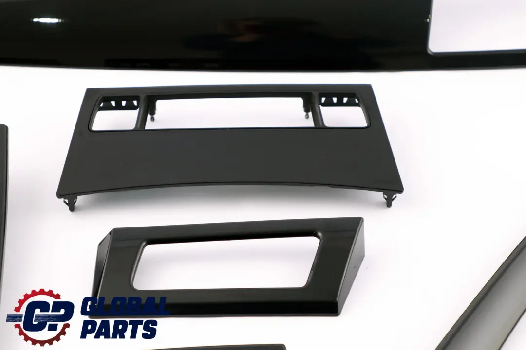 BMW 5 Series 2 E60 E61 LCI Decorative Strip Dash Interior Trim Set Diamantschwarz - SKU rhd-6989010-2 - Part number 6989010