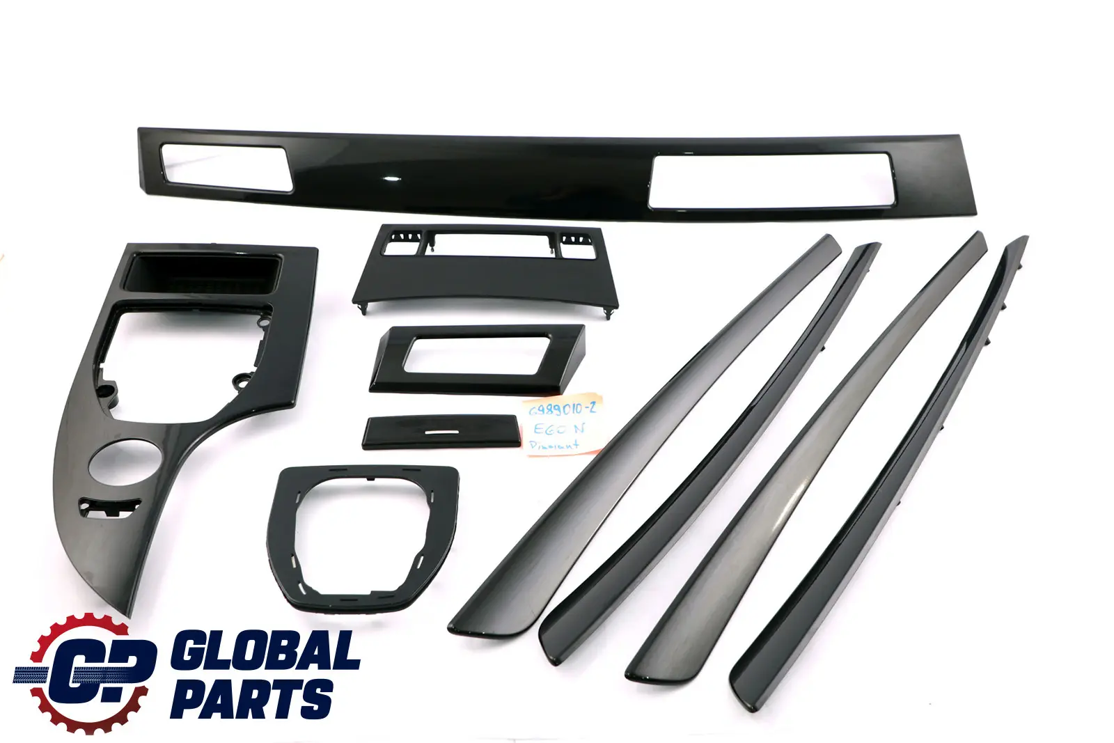 BMW 5 Series 2 E60 E61 LCI Decorative Strip Dash Interior Trim Set Diamantschwarz
