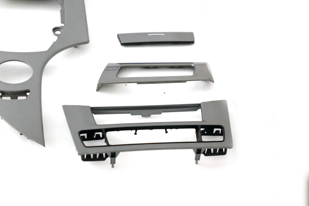 BMW 5 Series 1 E60 E61 LCI Set Decor Strip Dash Interior Trim Cover Space Grey - SKU rhd-6989011-1 - Part number 6989011