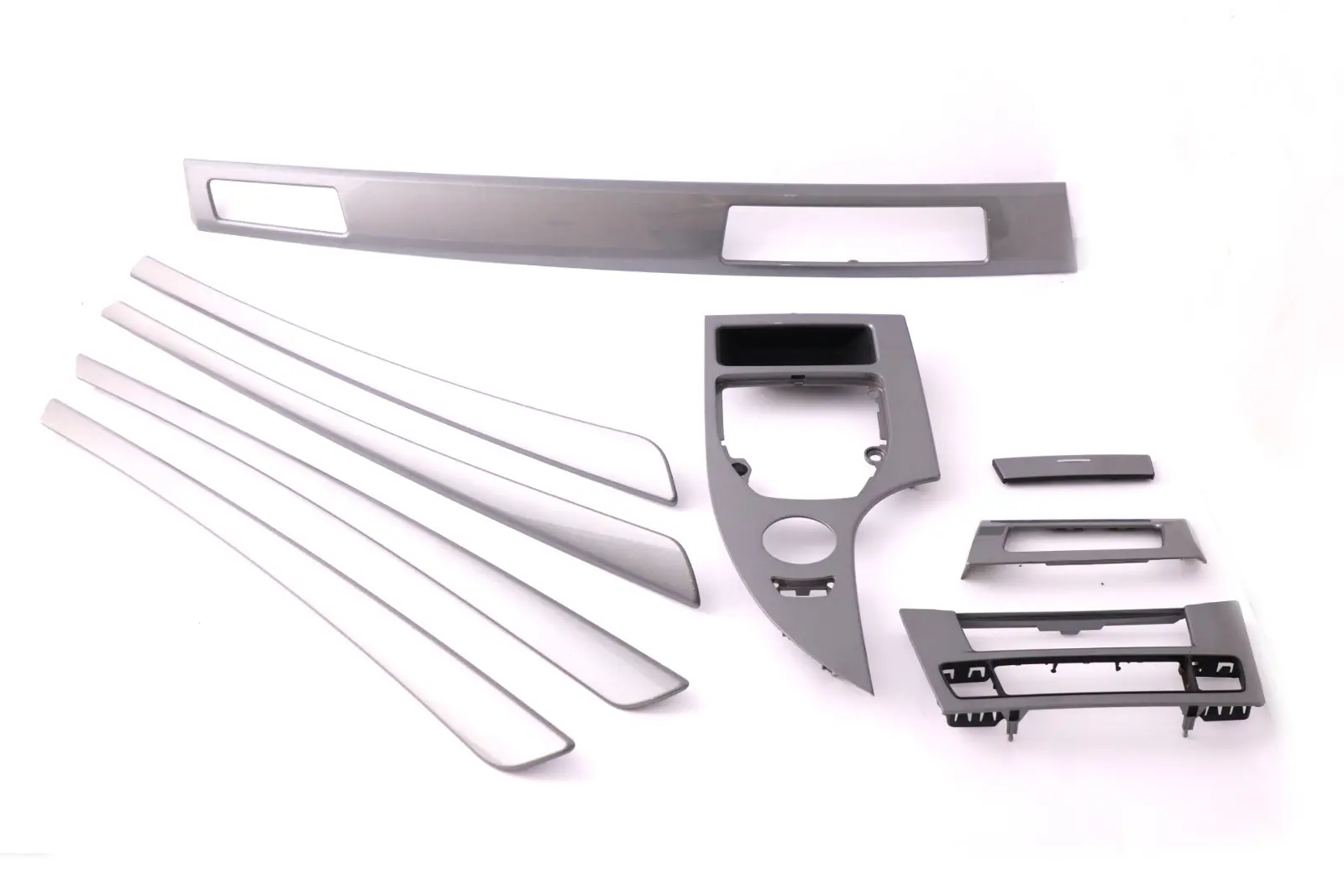 BMW 5 Series 1 E60 E61 LCI Set Decor Strip Dash Interior Trim Cover Space Grey