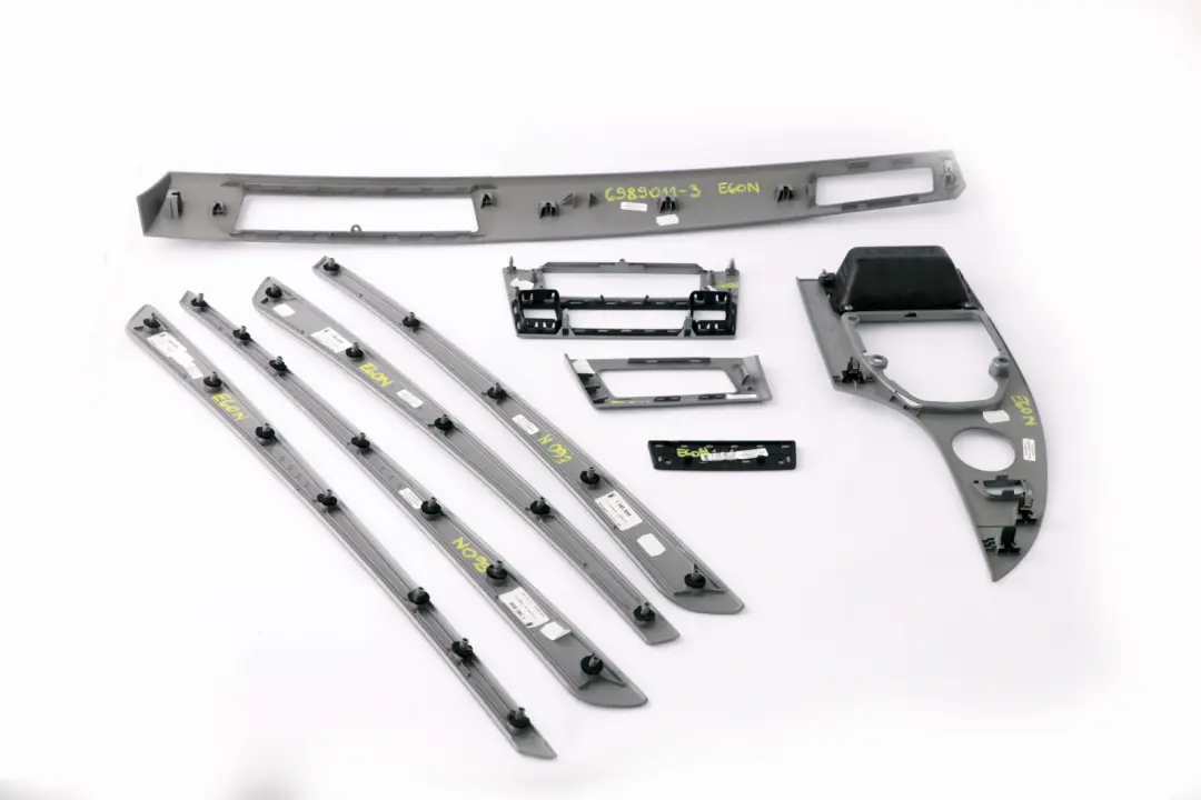 BMW 5 Series 3 E60 E61 LCI Set Decor Strip Dash Interior Trim Cover Space Grey - SKU rhd-6989011-3 - Part number 6989011