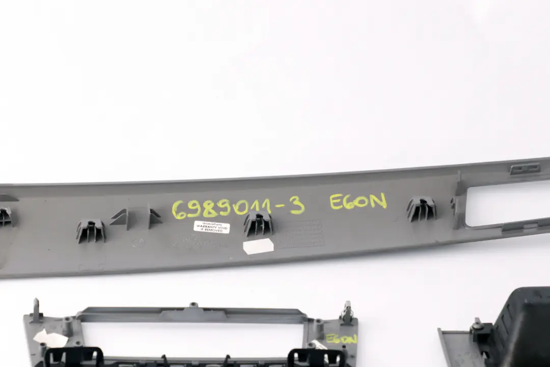 BMW 5 Series 3 E60 E61 LCI Set Decor Strip Dash Interior Trim Cover Space Grey - SKU rhd-6989011-3 - Part number 6989011
