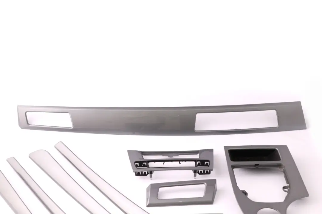BMW 5 Series 3 E60 E61 LCI Set Decor Strip Dash Interior Trim Cover Space Grey - SKU rhd-6989011-3 - Part number 6989011