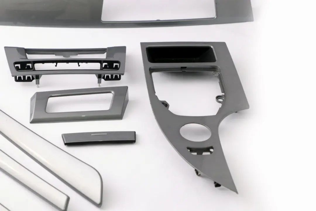 BMW 5 Series 3 E60 E61 LCI Set Decor Strip Dash Interior Trim Cover Space Grey - SKU rhd-6989011-3 - Part number 6989011