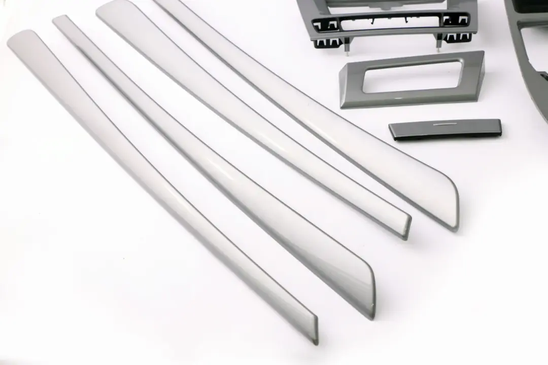 Set Decor Strip Dash Interior Trim Cover Space Grey to BMW 5 Series 3 E60 E61 LCI with Part number 6989011 BMW 5 Series 3 E60 E61 LCI Set Decor Strip Dash Interior Trim Cover Space Grey - SKU rhd-6989011-3 - Part number 6989011