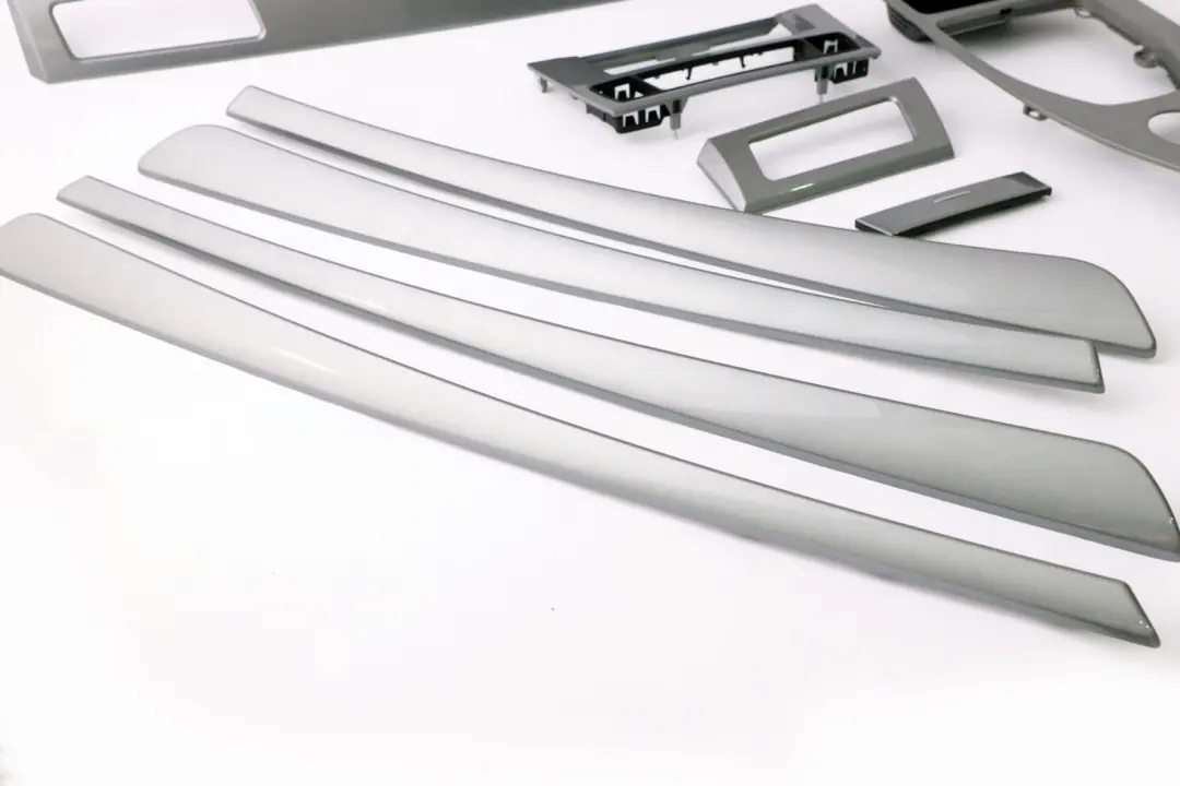 BMW 5 Series 3 E60 E61 LCI Set Decor Strip Dash Interior Trim Cover Space Grey - SKU rhd-6989011-3 - Part number 6989011