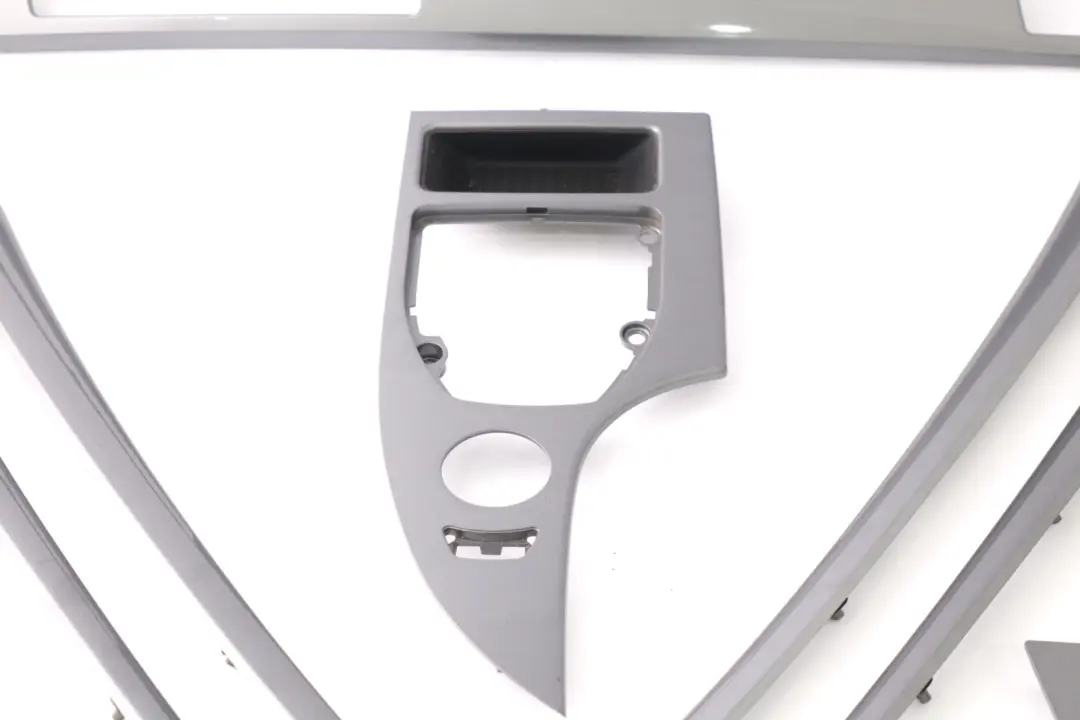 BMW 5 Series E60 E61 LCI Set Decorative Strip Dash Interior Trim Cover Grey - SKU rhd-6989011 - Part number 6989011