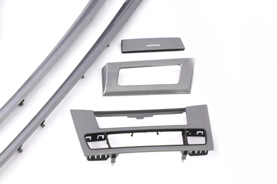 BMW 5 Series E60 E61 LCI Set Decorative Strip Dash Interior Trim Cover Grey - SKU rhd-6989011 - Part number 6989011
