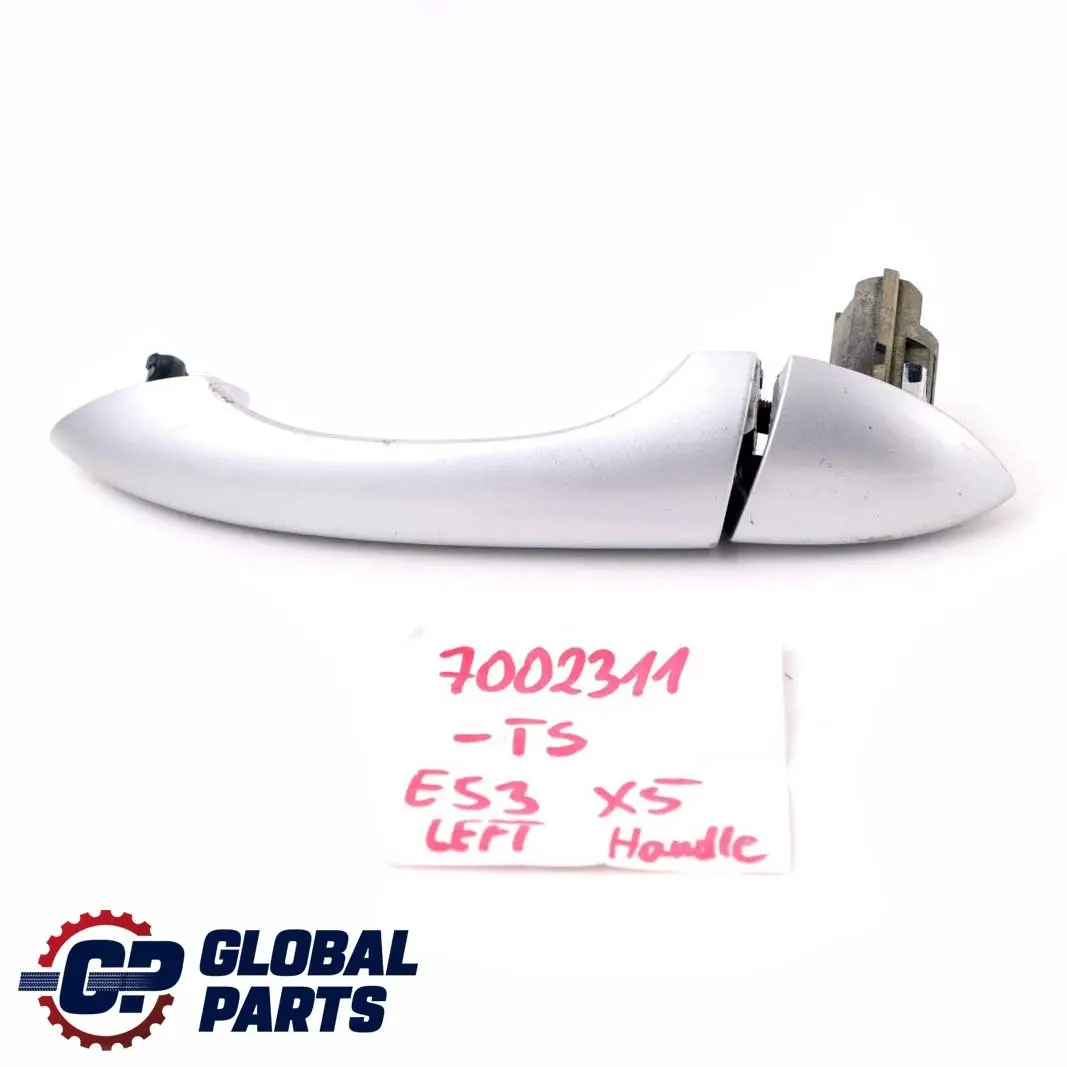 Front Rear Left Grab Handle Door Cover N/S Titansilber Silver to BMW X5 Series E53 with Part number 7002311 BMW X5 Series E53 Front Rear Left Grab Handle Door Cover N/S Titansilber Silver - SKU rhd-7002311-TS - Part number 7002311