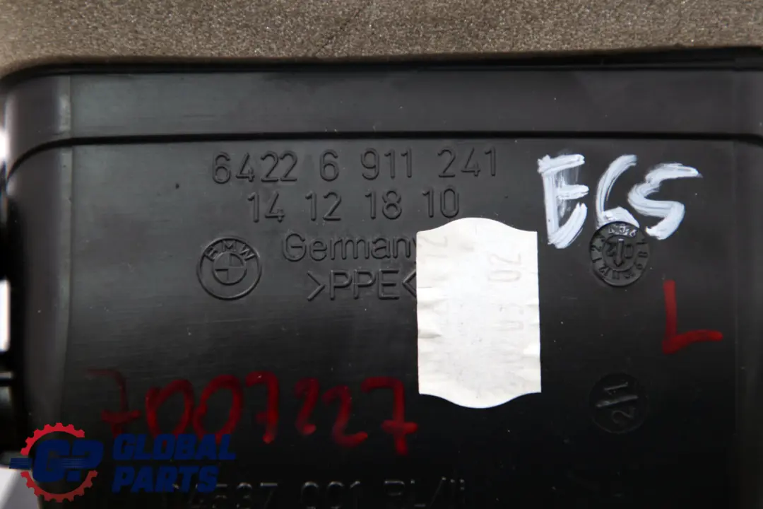 Fresh Air Grille Left N/S Dark Silver to BMW 7 Series E65 E66 E67 Cover with Part number 7007227 BMW 7 Series E65 E66 E67 Cover Fresh Air Grille Left N/S Dark Silver - SKU rhd-7007227 - Part number 7007227