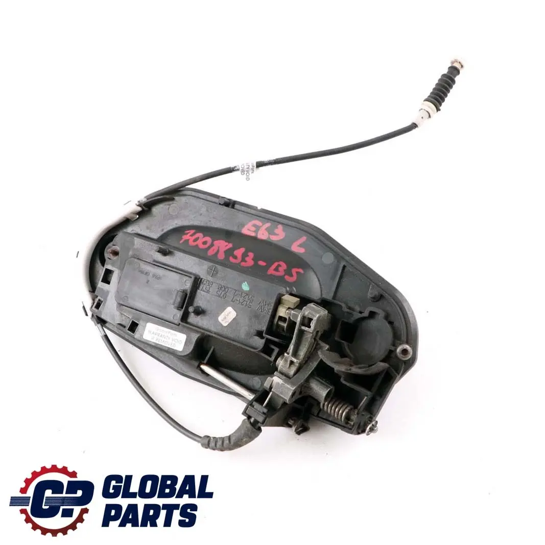 BMW 6 Series E63 E64 Complete Left N/S Grab Handle Black Sapphire Metallic 475 - SKU rhd-7008893-BS - Part number 7008893