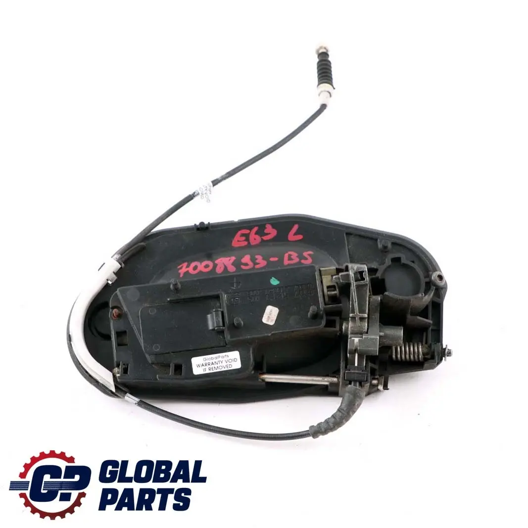 BMW 6 Series E63 E64 Complete Left N/S Grab Handle Black Sapphire Metallic 475 - SKU rhd-7008893-BS - Part number 7008893