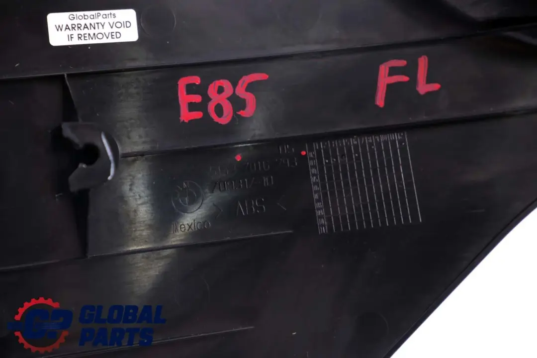 Front Left N/S Leg Room Lateral Trim Panel Cover to BMW Z4 Series E85 Roadster with Part number 7016793 BMW Z4 Series E85 Roadster Front Left N/S Leg Room Lateral Trim Panel Cover - SKU rhd-7016793 - Part number 7016793